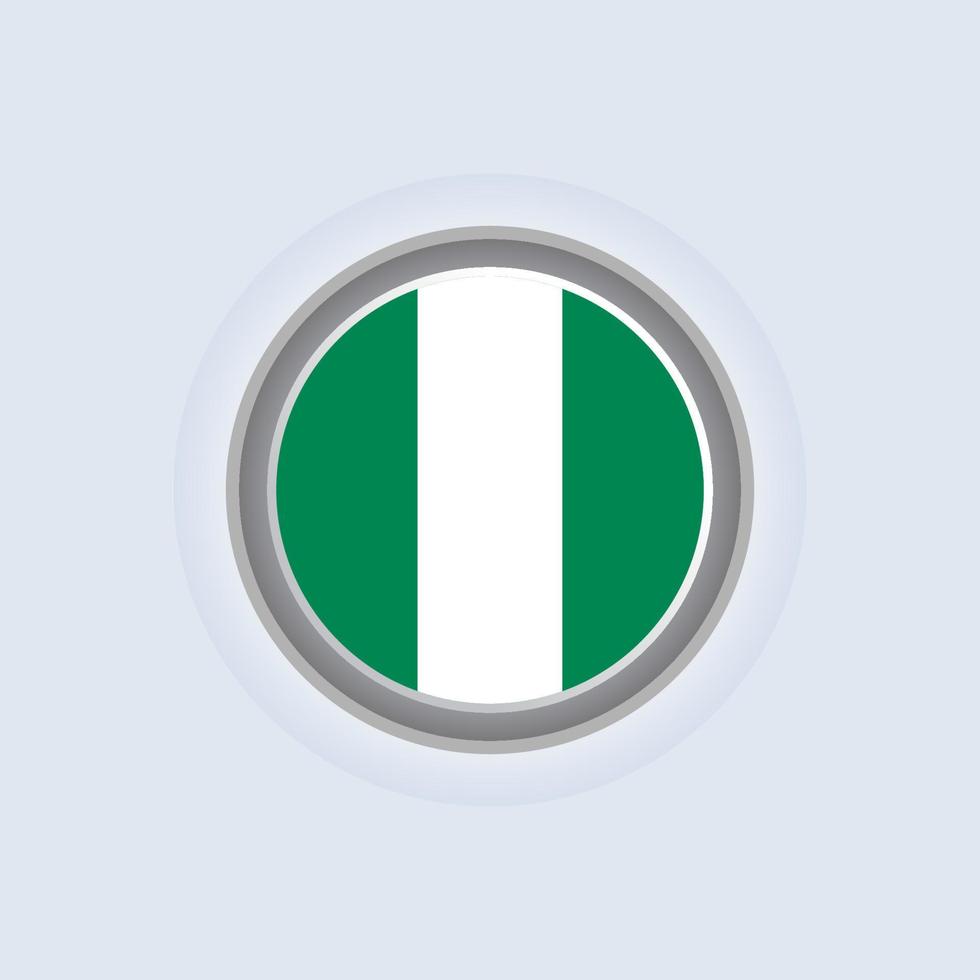 ilustración de la plantilla de la bandera de nigeria vector