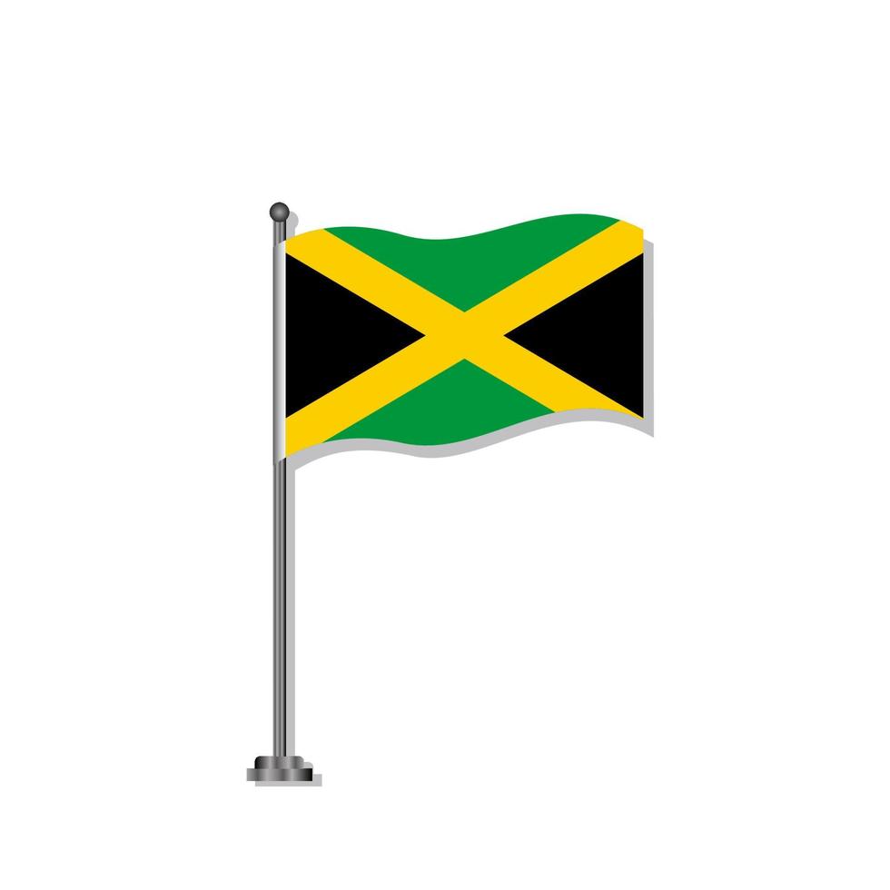 ilustración de la plantilla de la bandera de jamaica vector