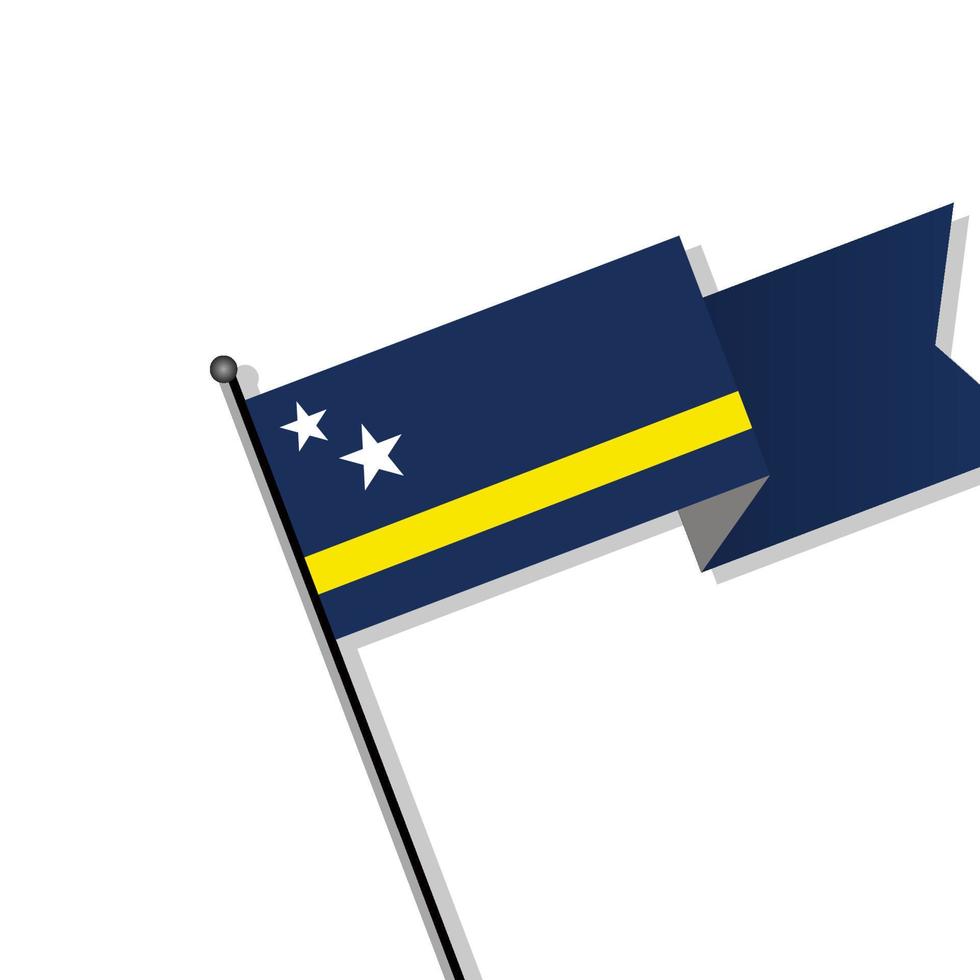 Illustration of Curacao flag Template vector