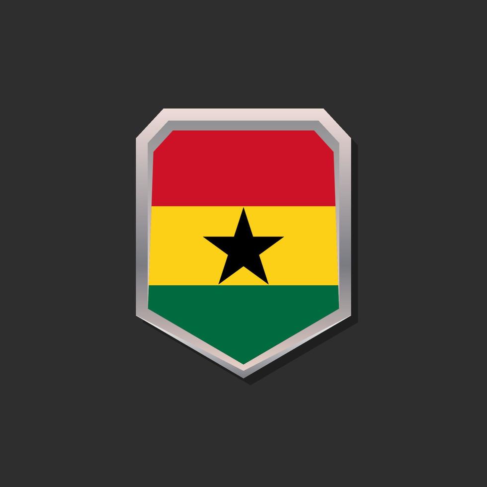 Illustration of Ghana flag Template vector