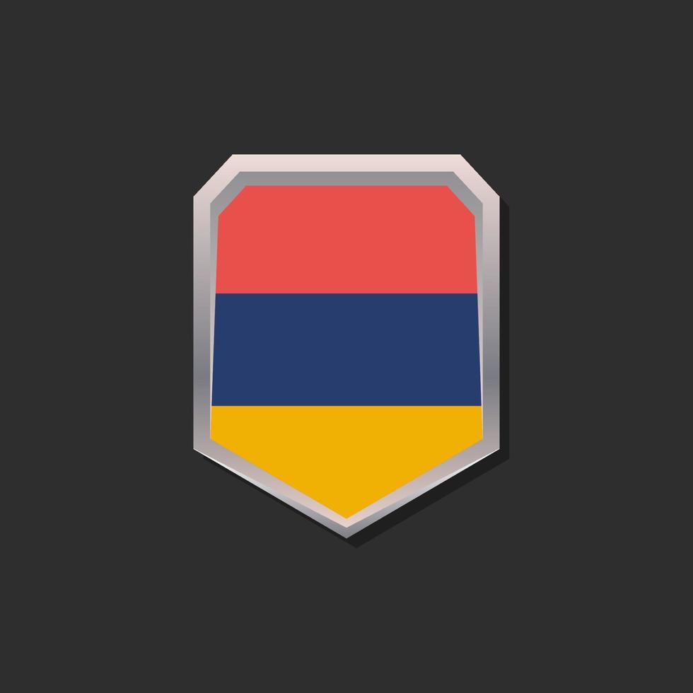 Illustration of Armenia flag Template vector