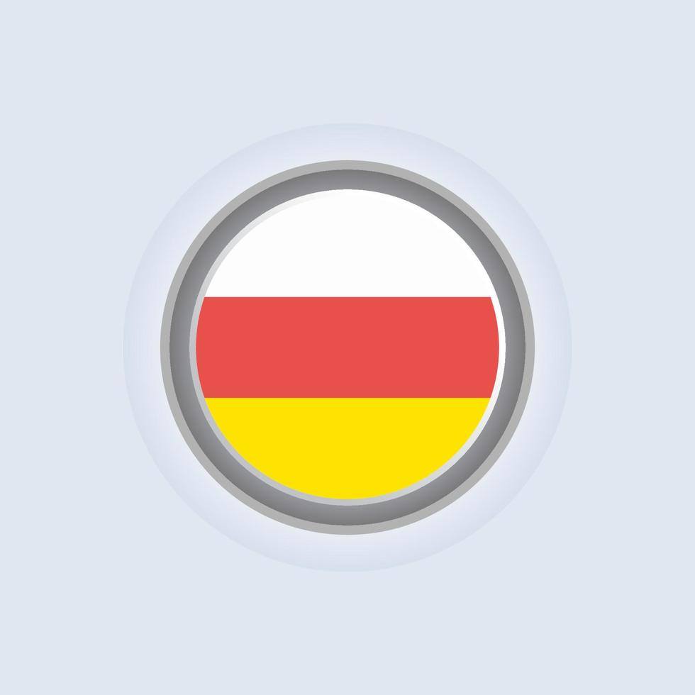 Illustration of South Ossetia flag Template vector