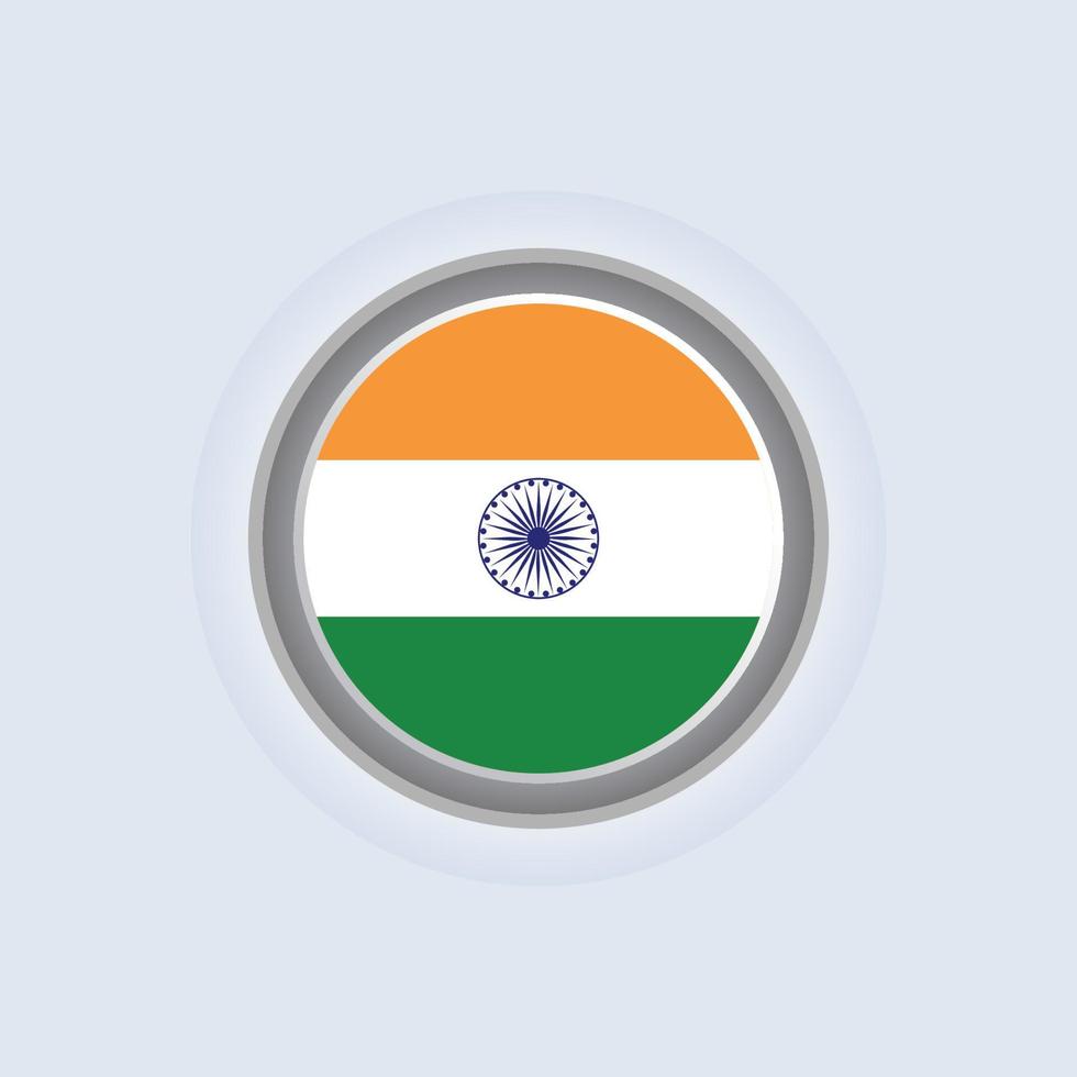 ilustración de la plantilla de la bandera india vector