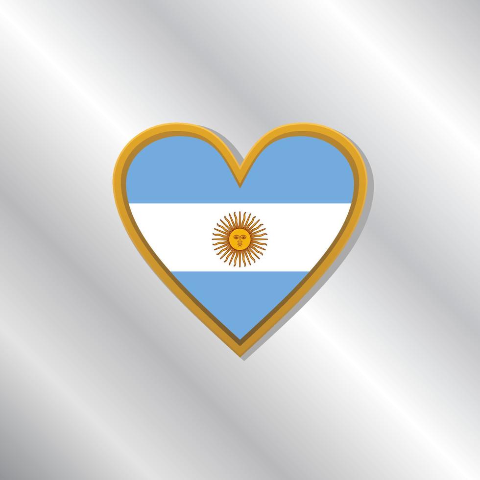 Illustration of Argentina flag Template vector