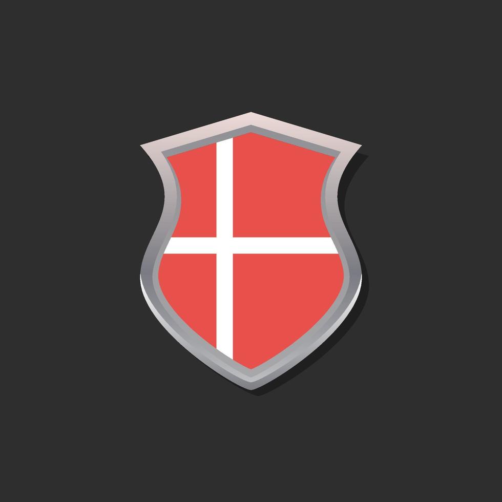 Illustration of Denmark flag Template vector
