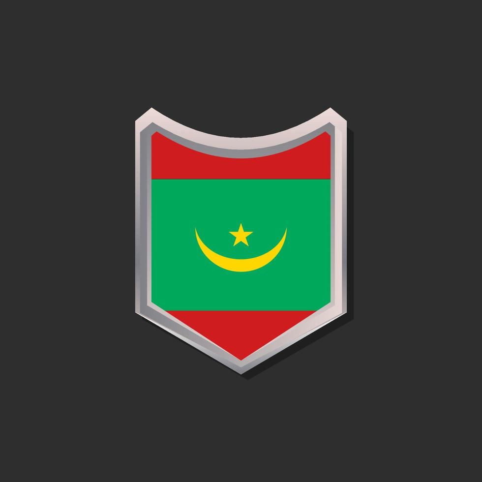 Illustration of Mauritania flag Template vector