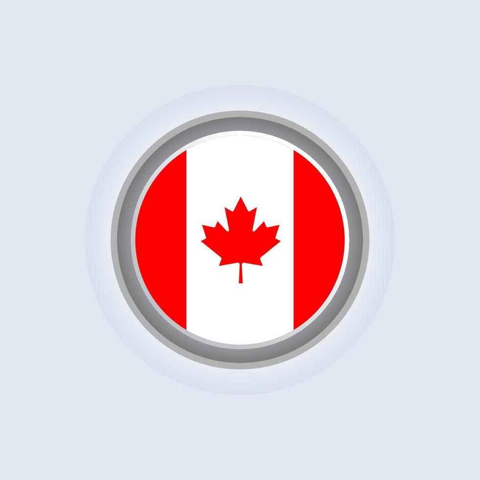 Illustration of Canada flag Template vector