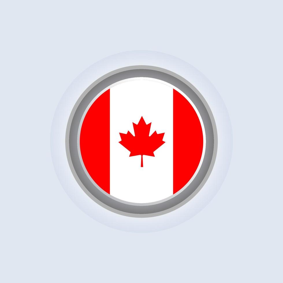 Illustration of Canada flag Template vector