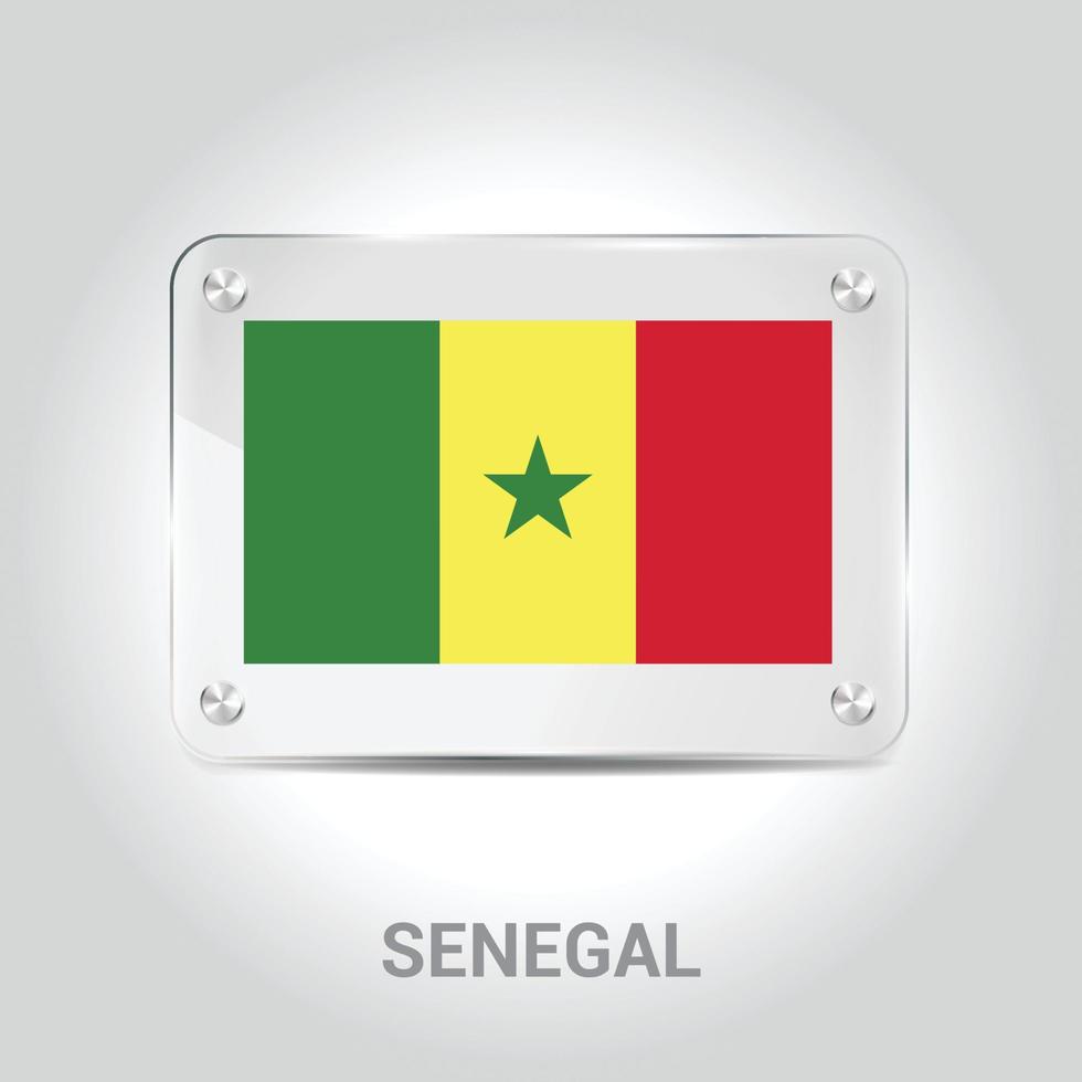 Senegal flags design vector