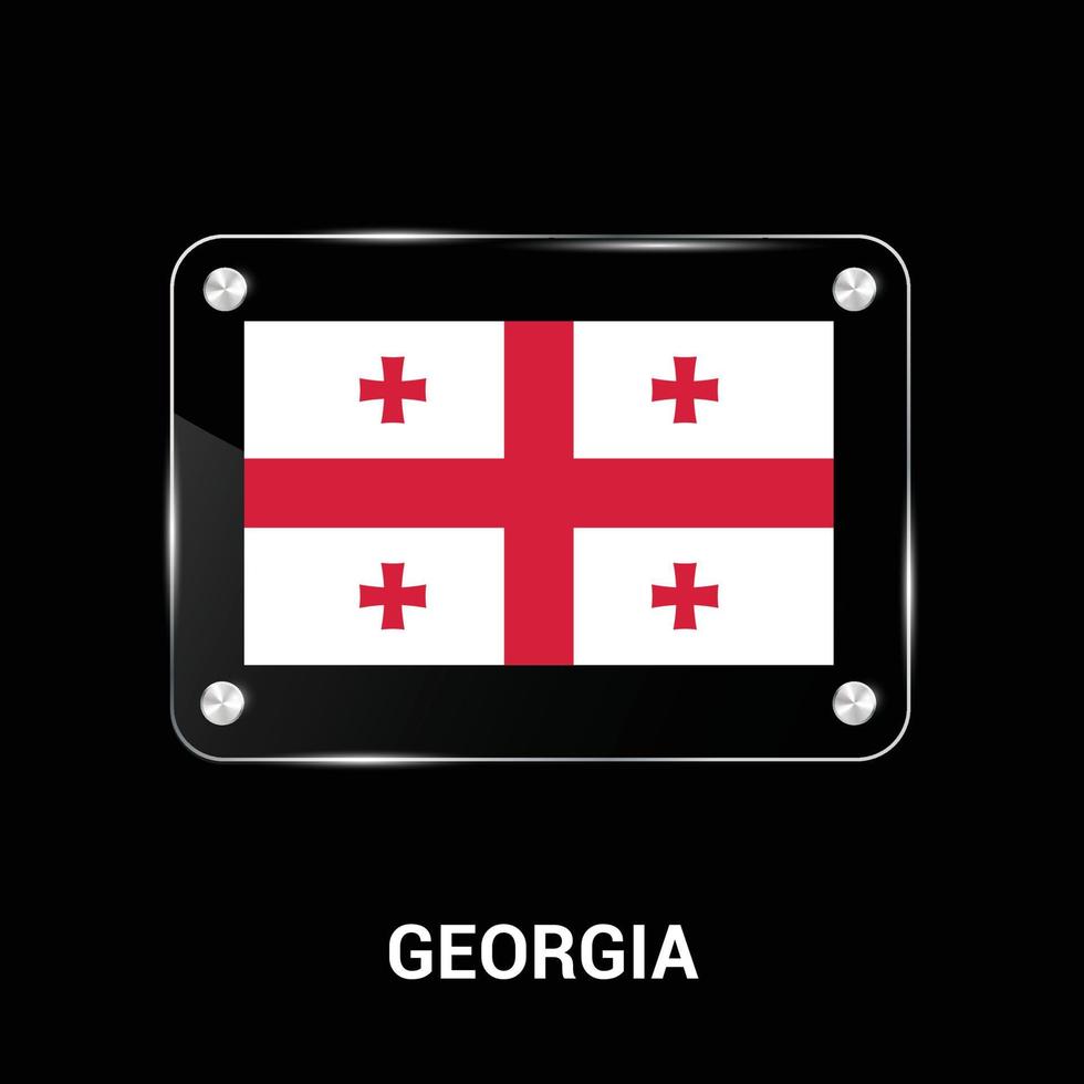 vector de diseño de bandera de georgia