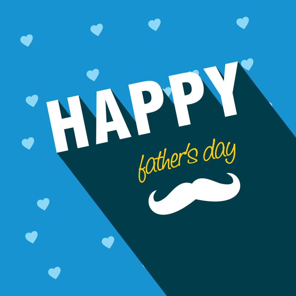 Happy Father's day card with typography vector