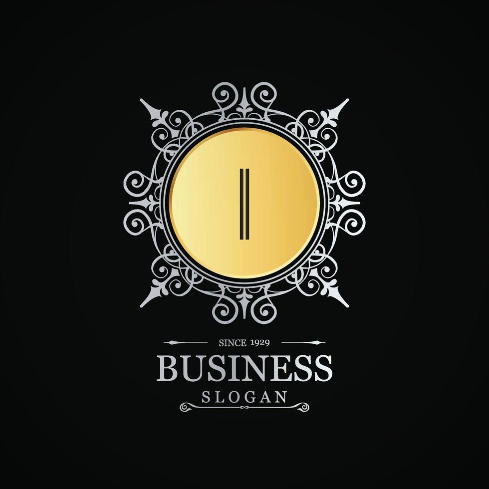 Alphabetic logo design with elegent design and typography vector