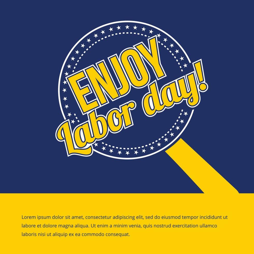 Happy Labour day design with creative background vector