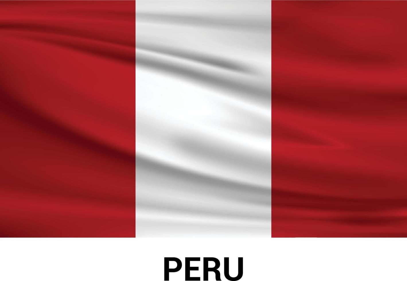 Peru flags design vector