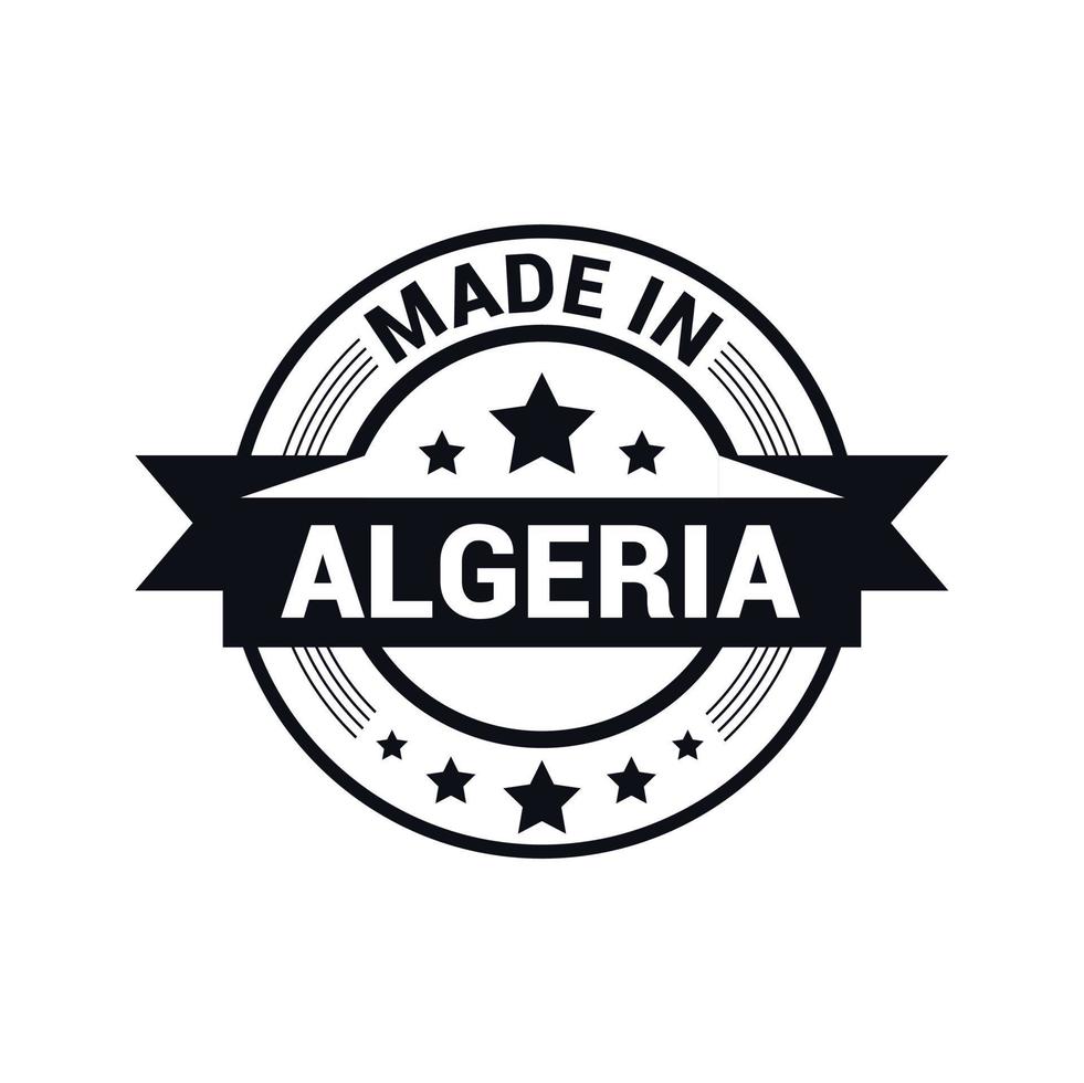 Algeria stamp design vector