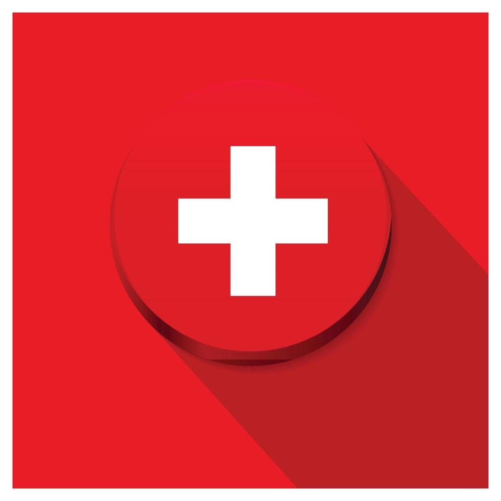 Switzerland flag design vector