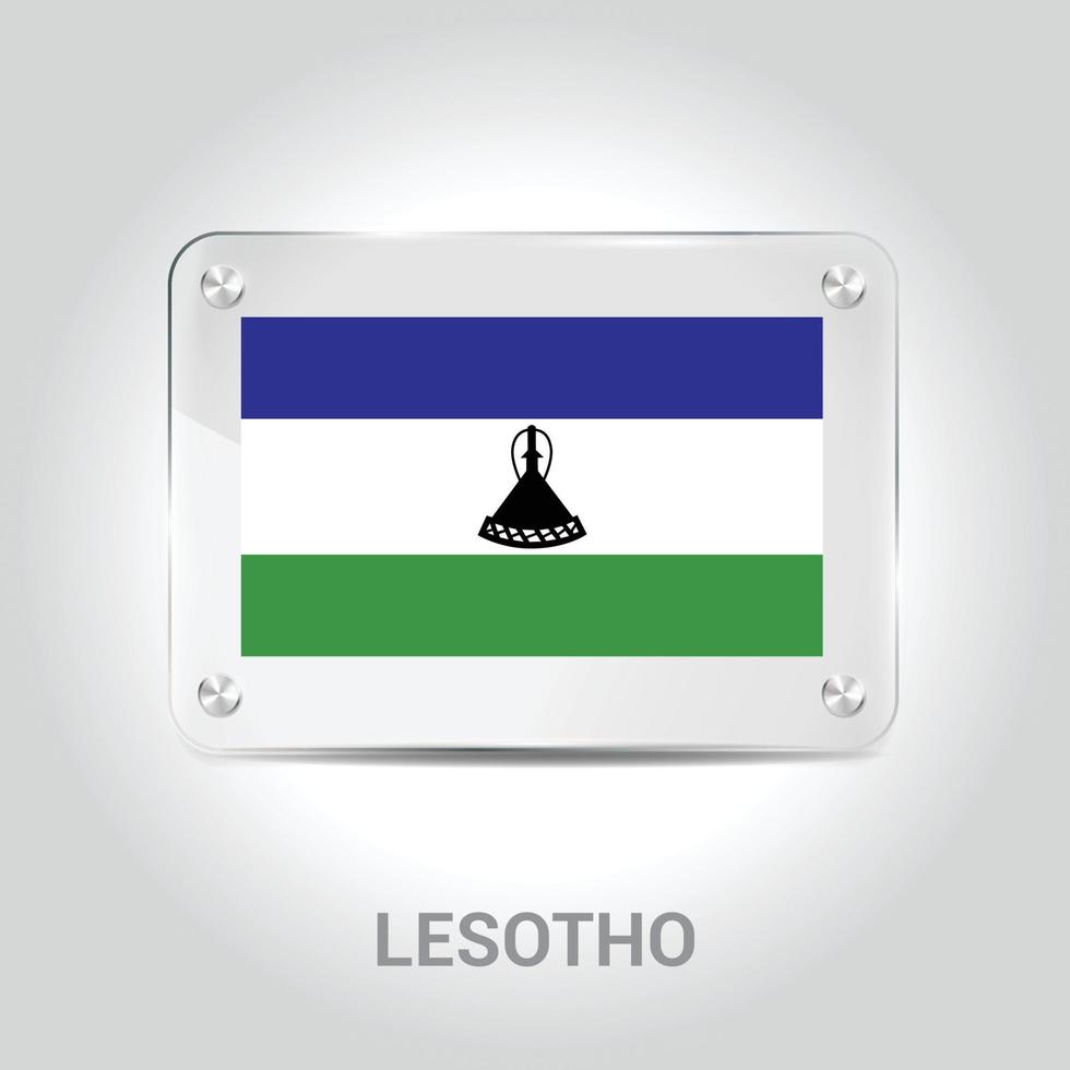 Lesotho Independence day design vector