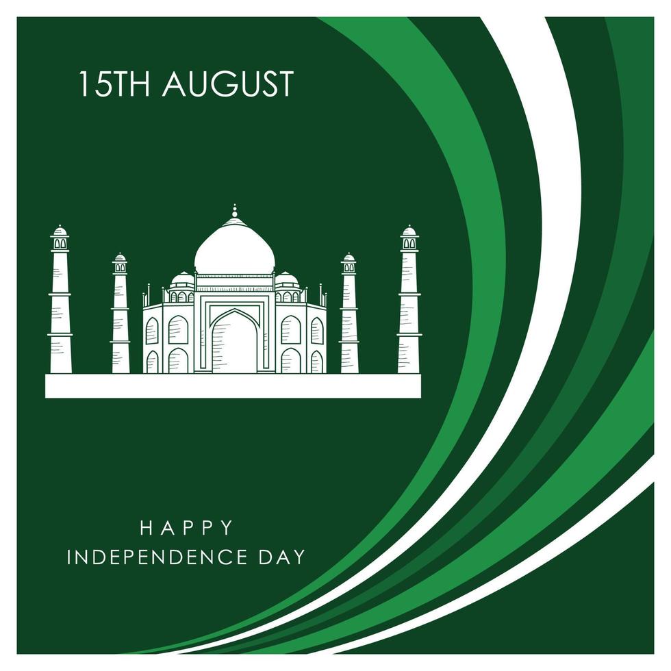 vector de diseño del día de la independencia india