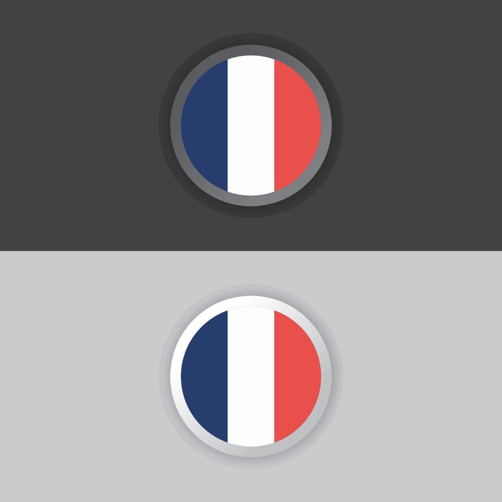 Illustration of France flag Template vector