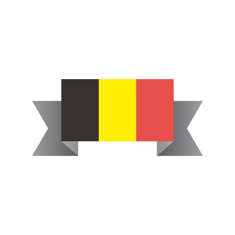 ilustración de la plantilla de la bandera de bélgica vector