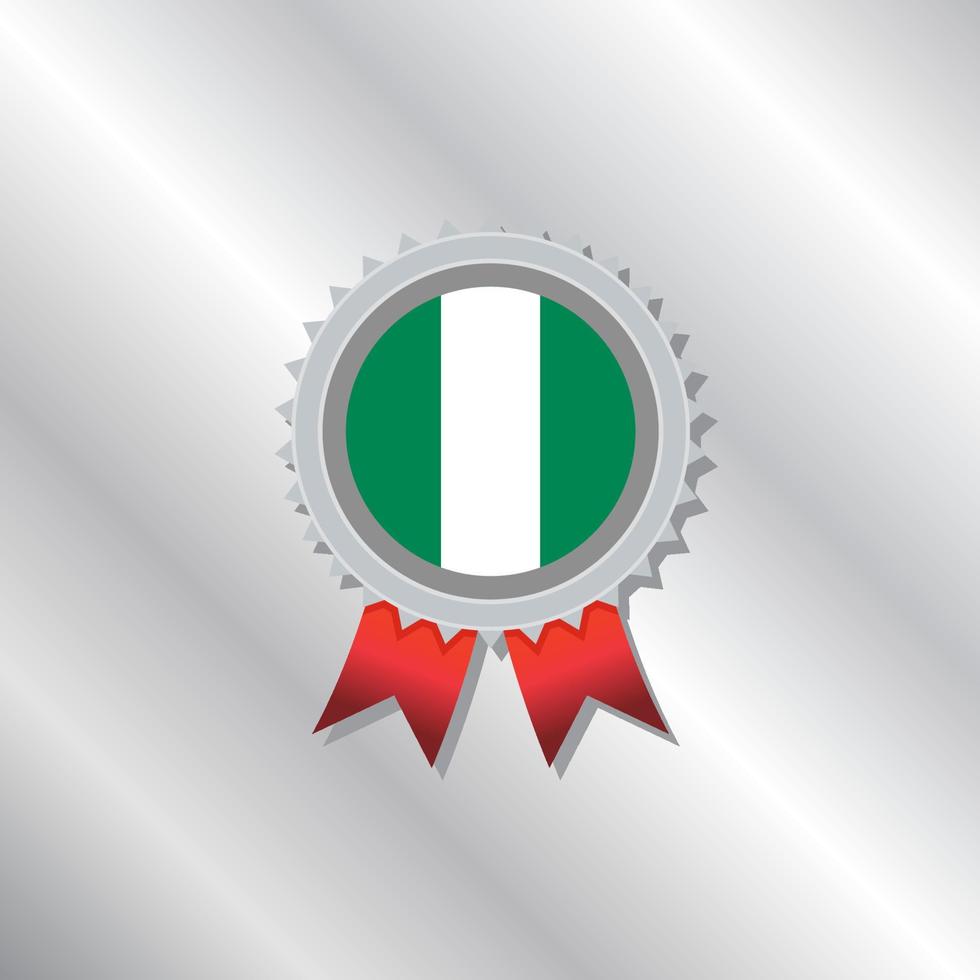 ilustración de la plantilla de la bandera de nigeria vector