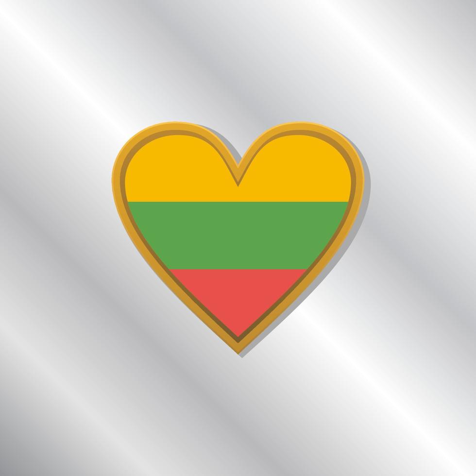 Illustration of Lithuania flag Template vector