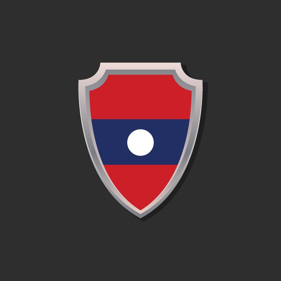 Illustration of Laos flag Template vector