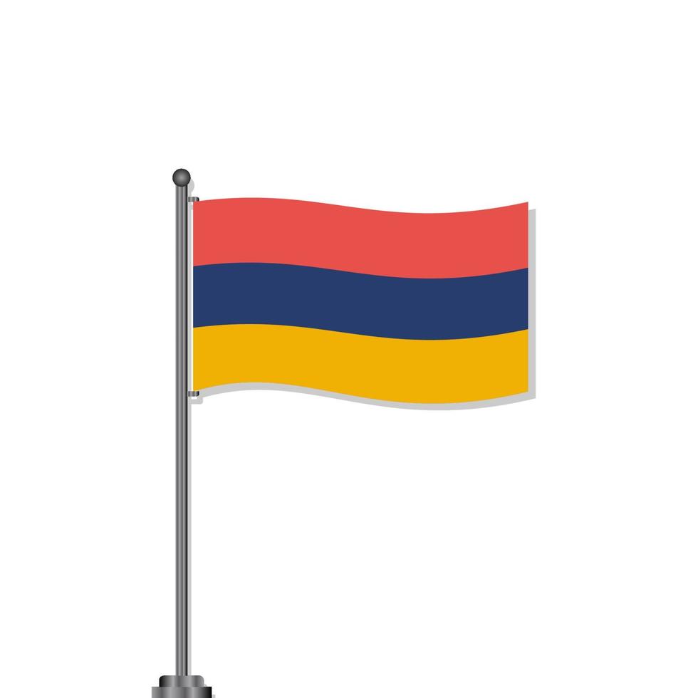 ilustración de la plantilla de la bandera de armenia vector