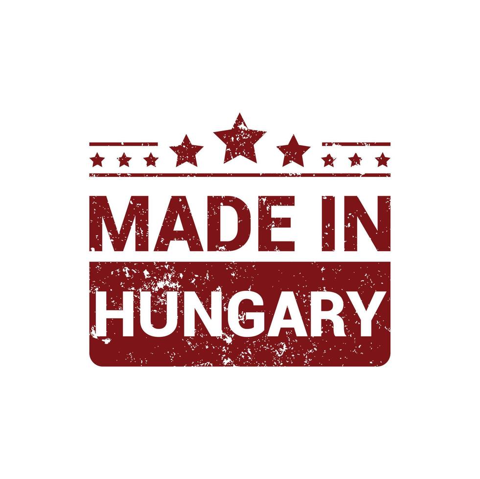 Hungary stamp design vector
