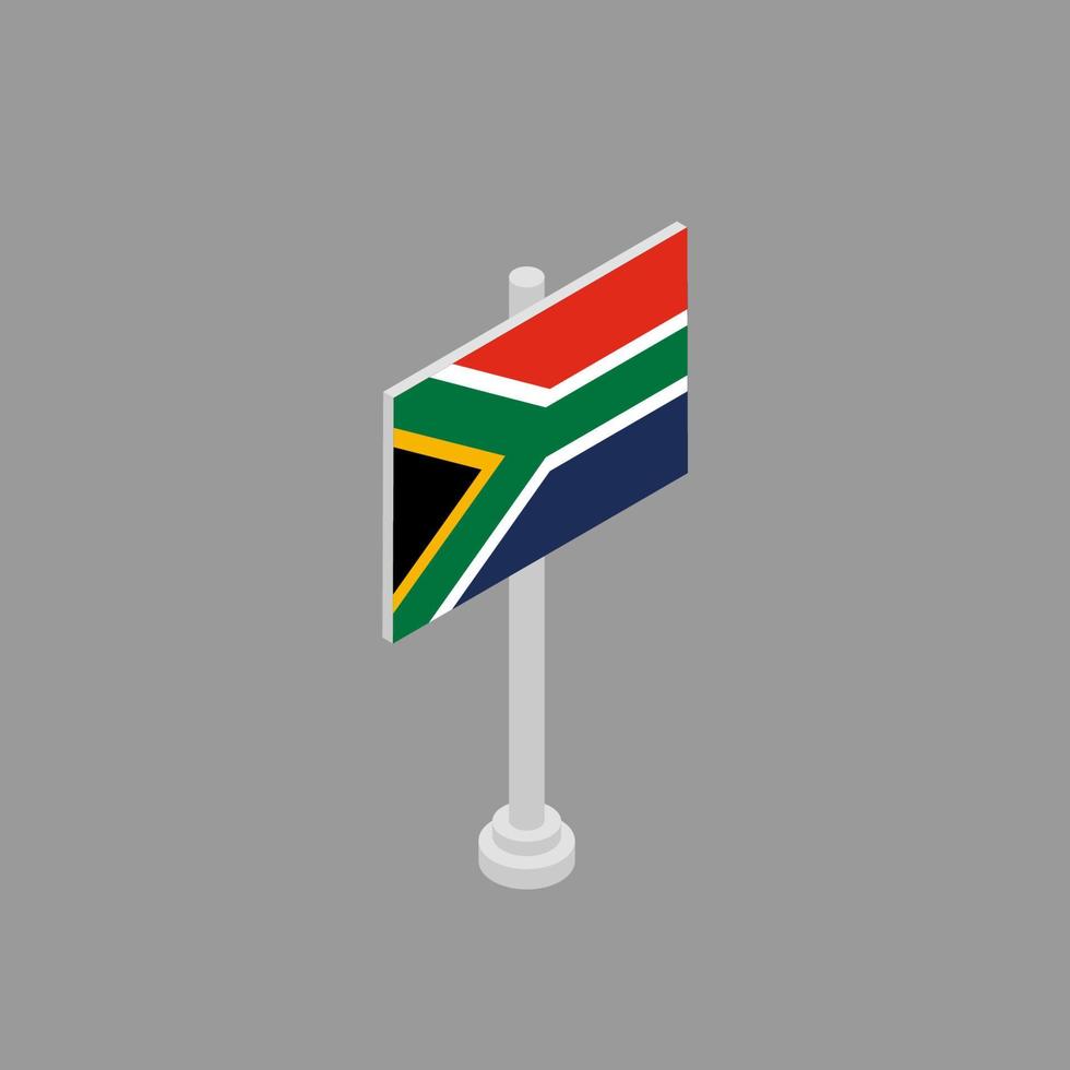 Illustration of South Africa flag Template vector