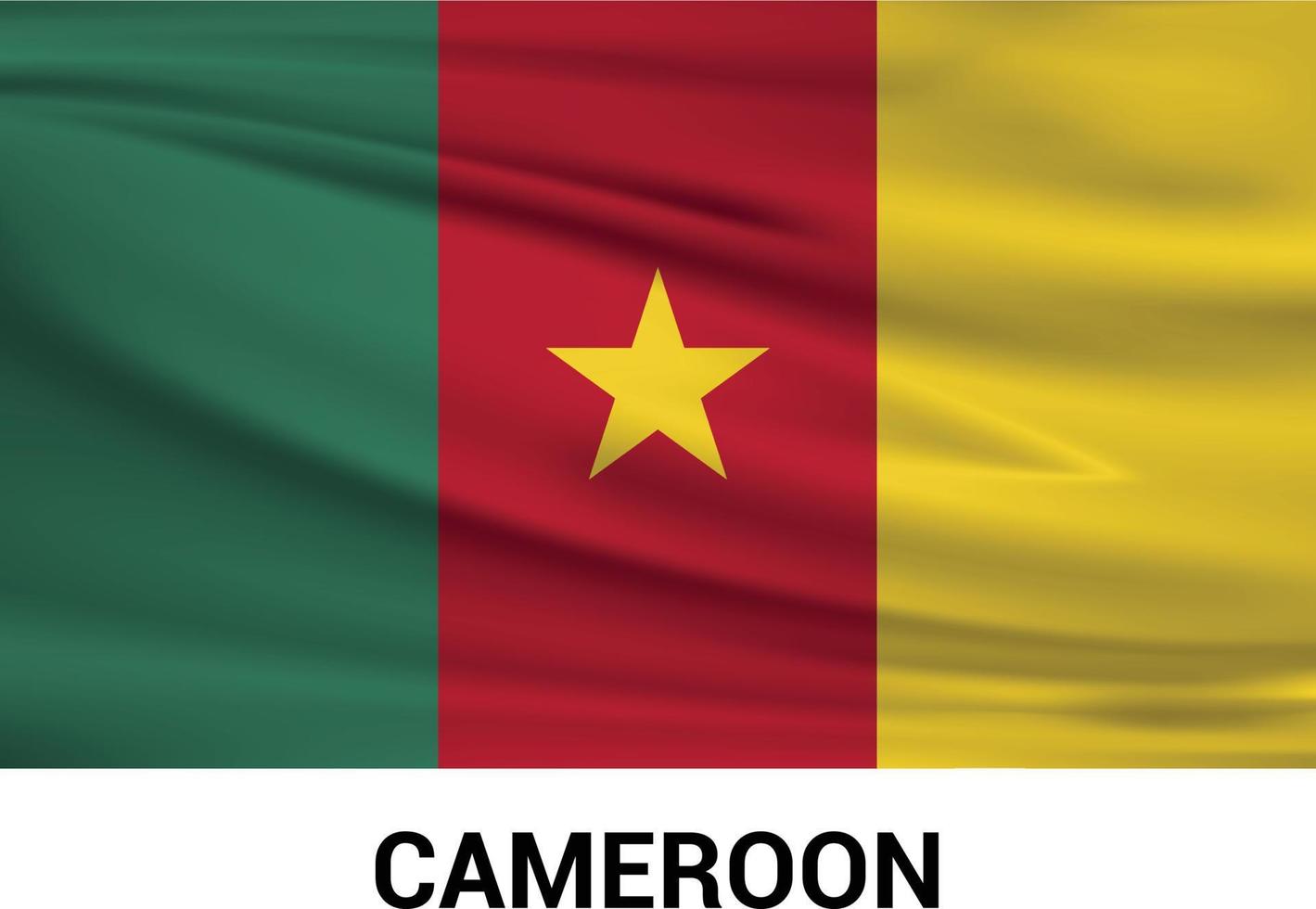Cameroon flag design vector
