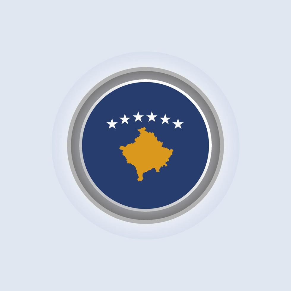 Illustration of Kosova flag Template vector