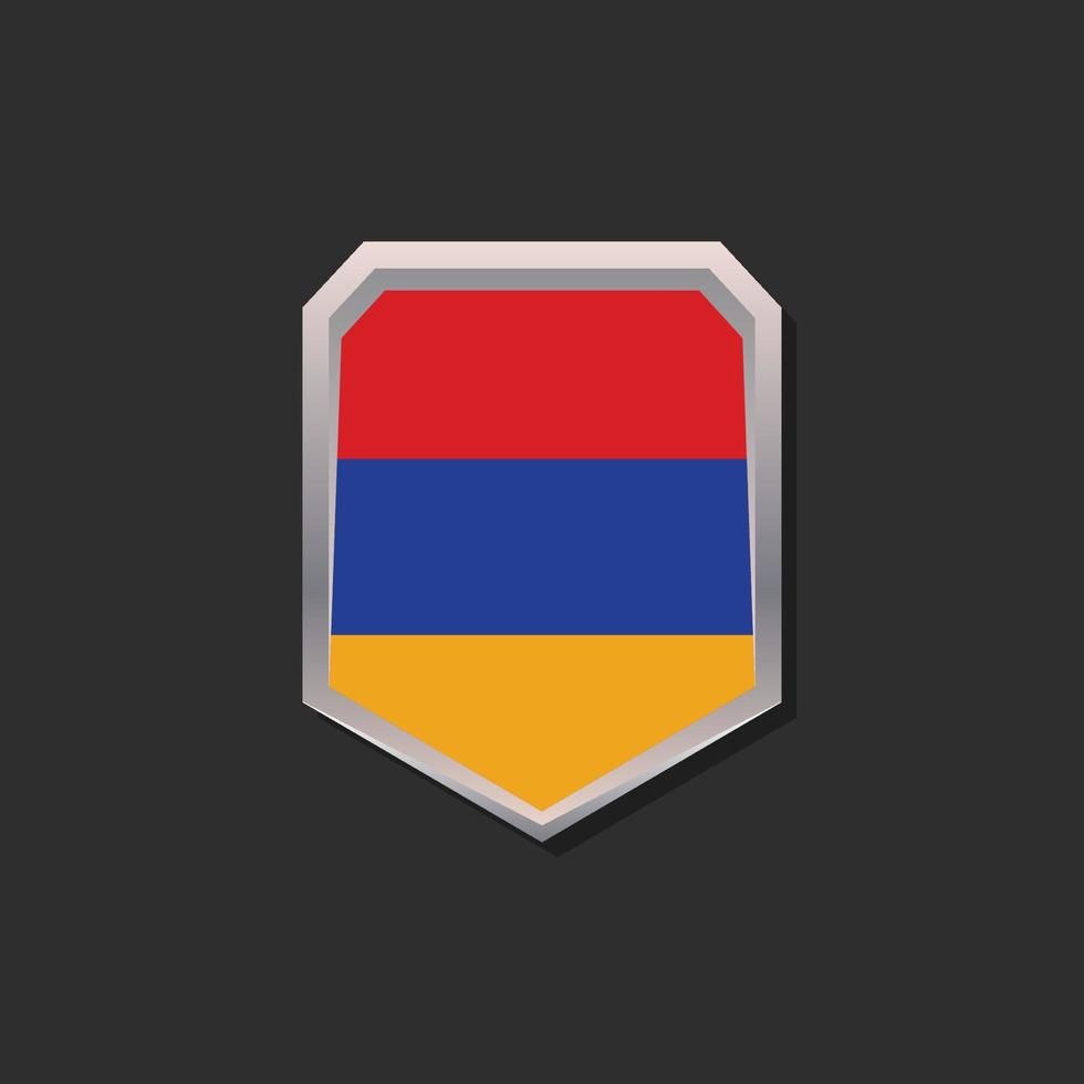 Illustration of Armenia flag Template vector