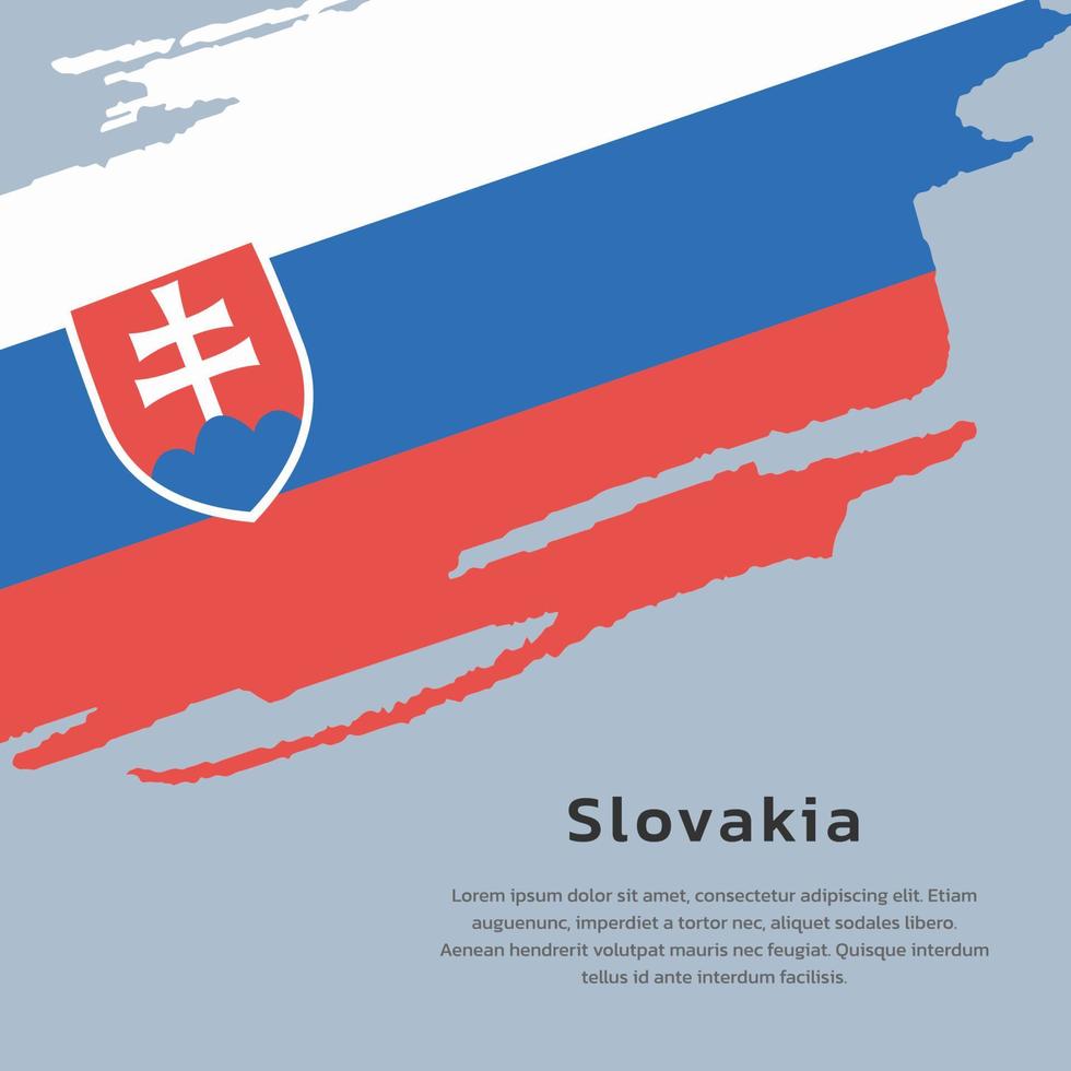 Illustration of Slovakia flag Template vector