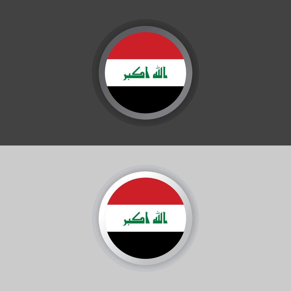Illustration of Iraq flag Template vector