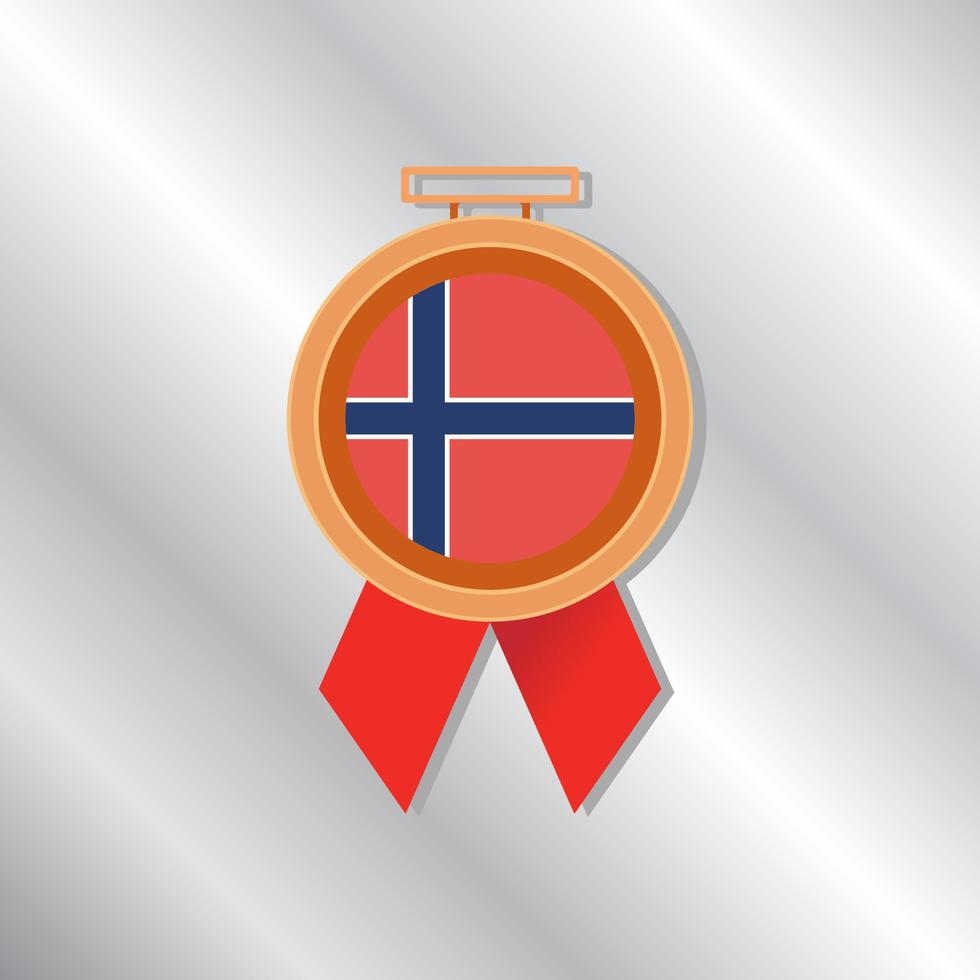 Illustration of Norway flag Template vector