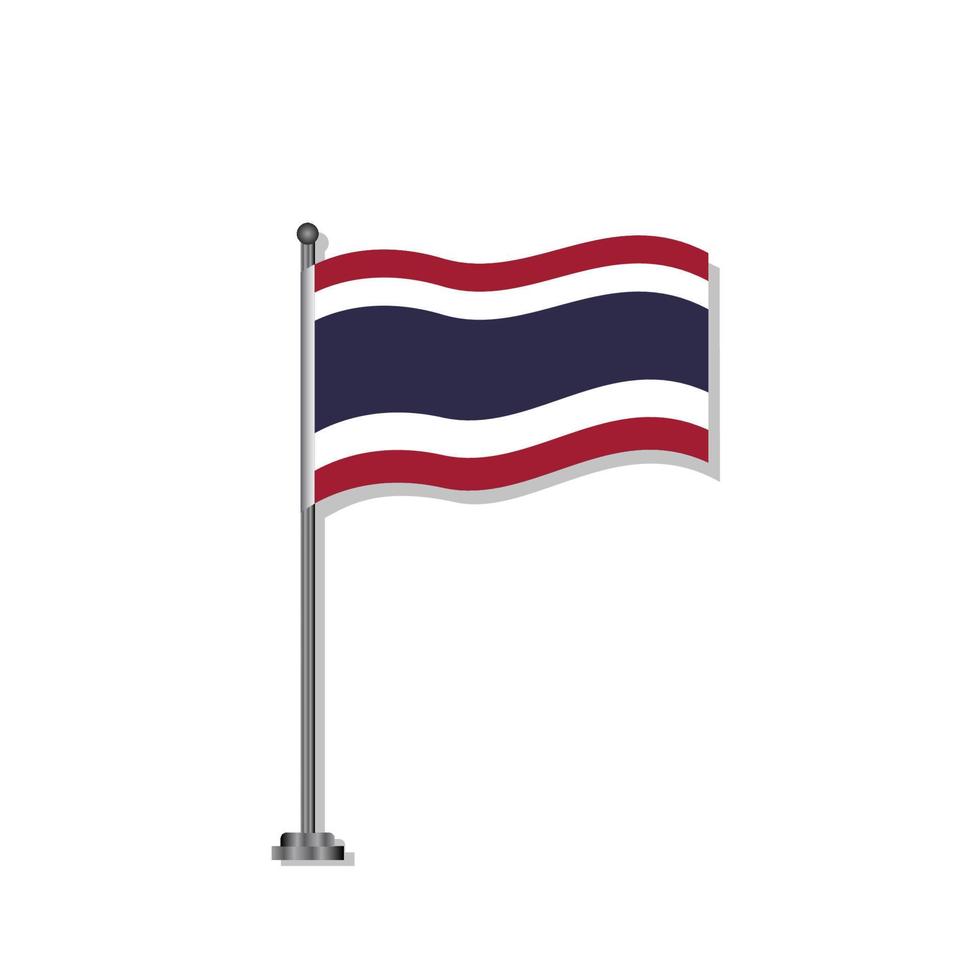 Illustration of Thailand flag Template vector