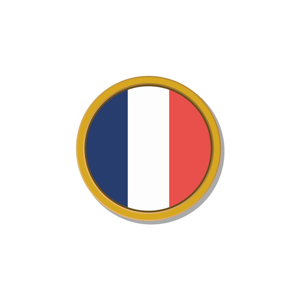 Illustration of France flag Template vector