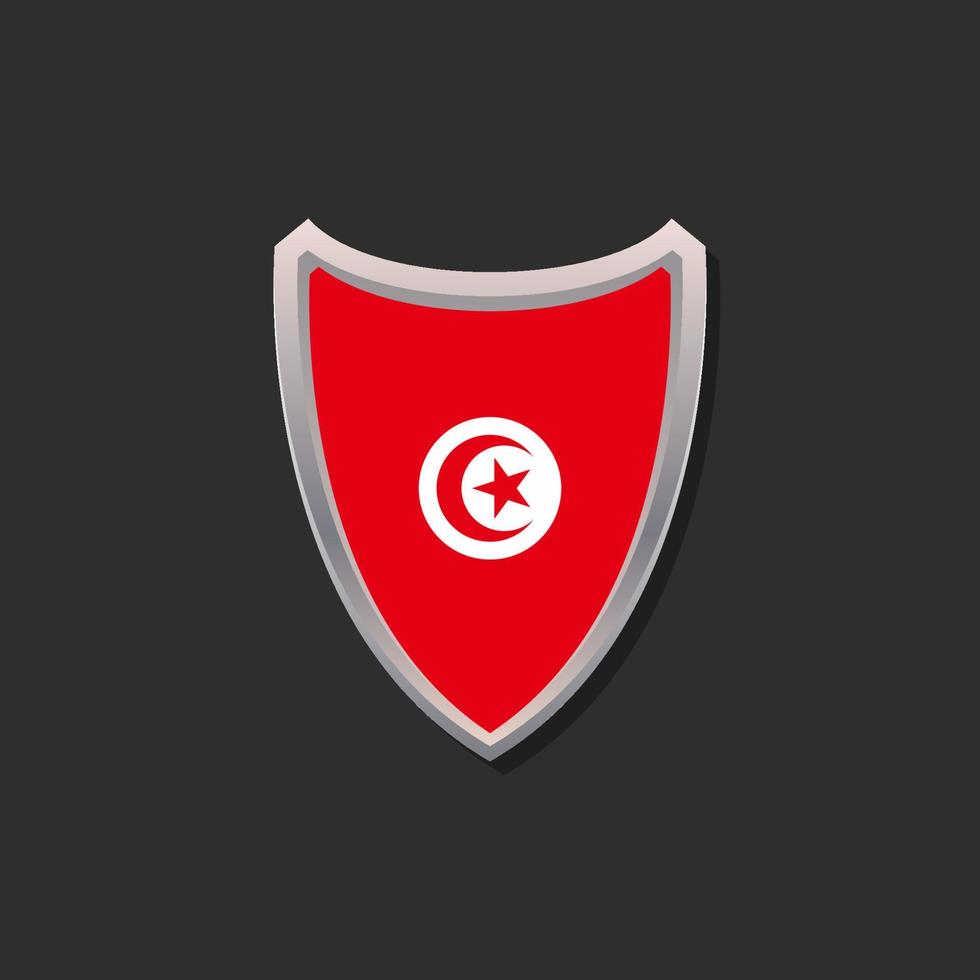 Illustration of Tunisia flag Template vector