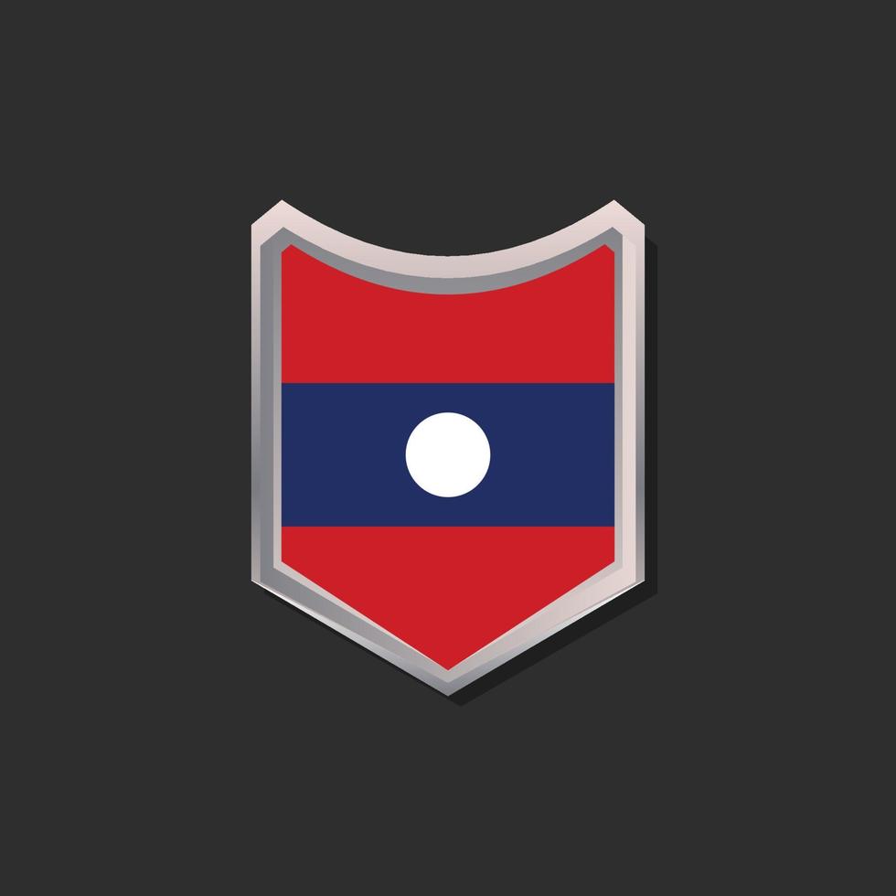 Illustration of Laos flag Template vector