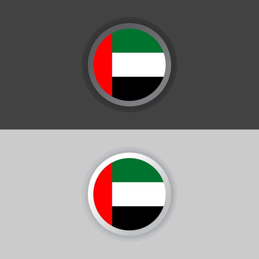 ilustración de la plantilla de la bandera de los emiratos árabes vector