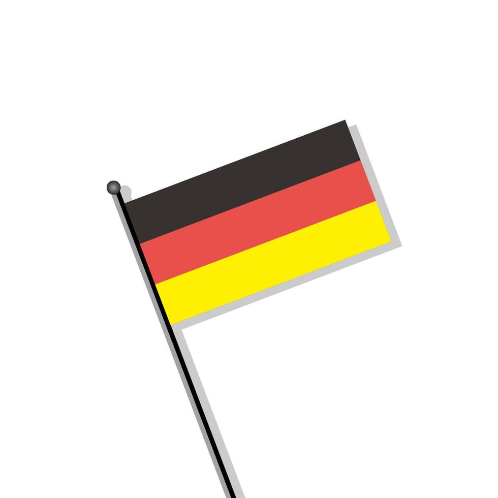 ilustración de la plantilla de la bandera de alemania vector