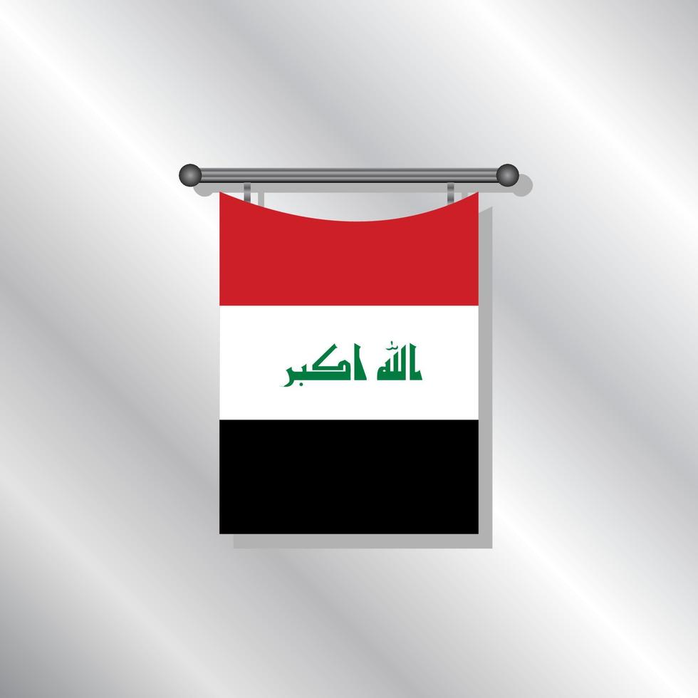 Illustration of Iraq flag Template vector