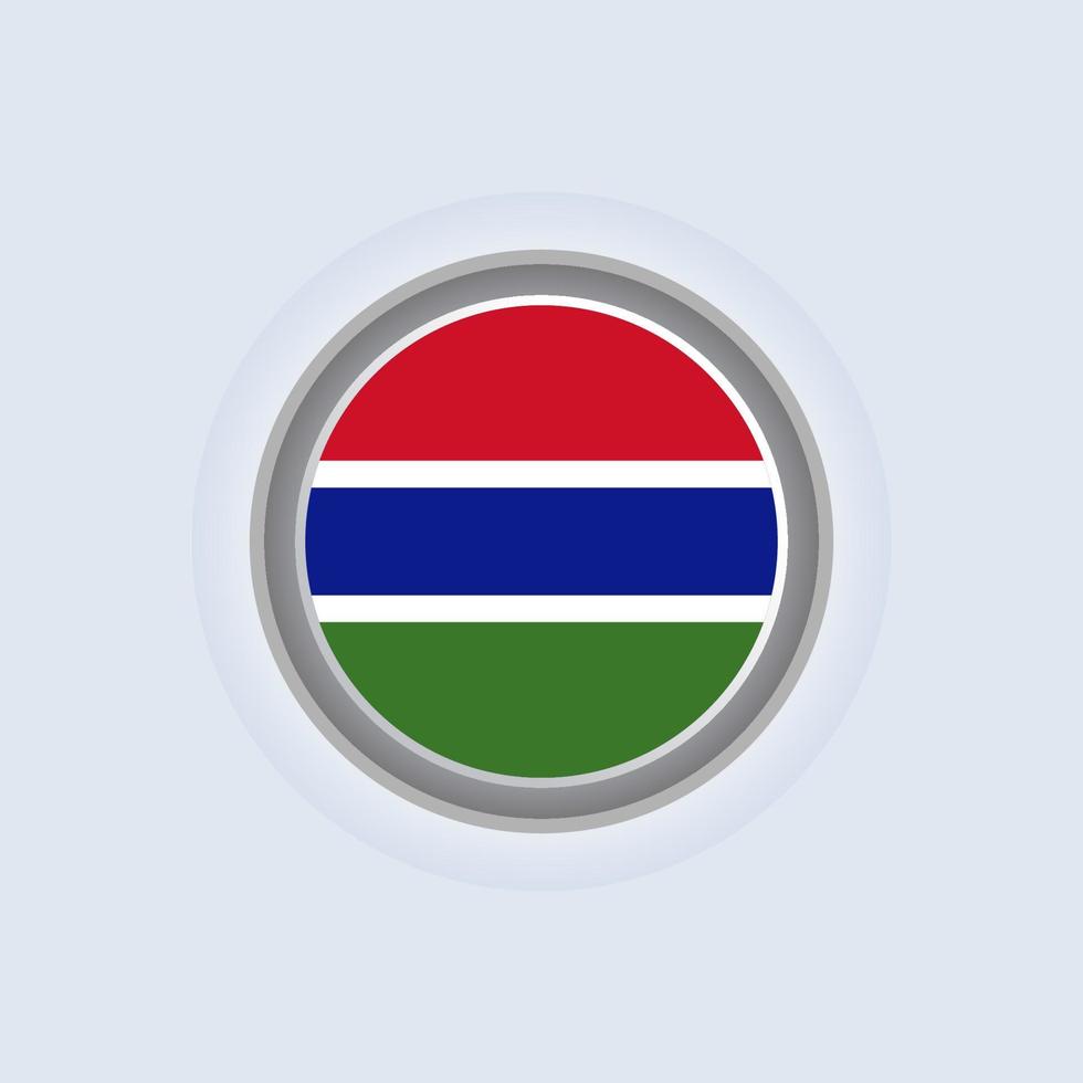 ilustración de la plantilla de la bandera de gambia vector