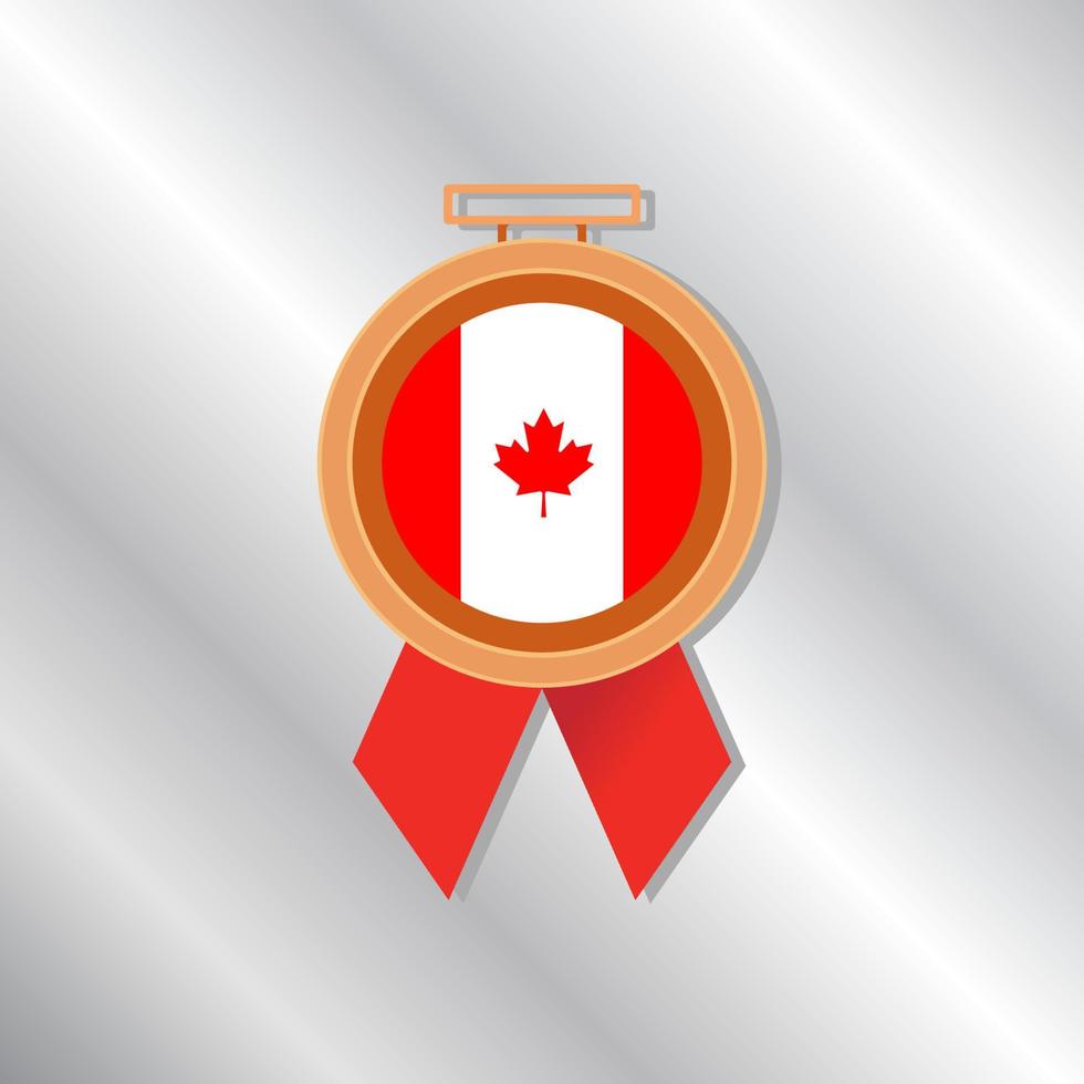Illustration of Canada flag Template vector