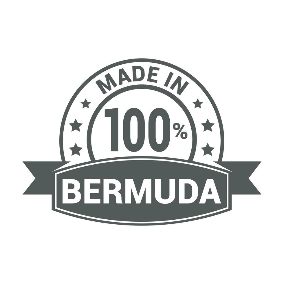 Bermuda stamp design vector