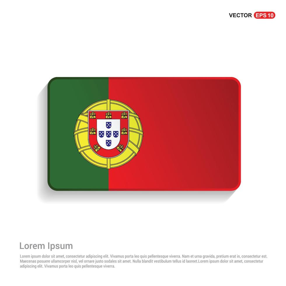 vector de diseño de bandera de portugal