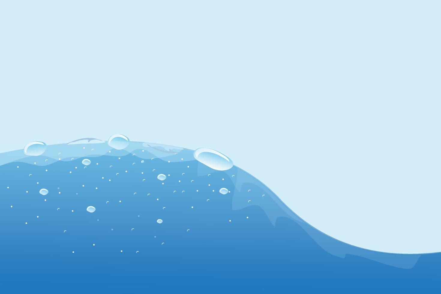 attractive water abstract background with blue gradient color vector