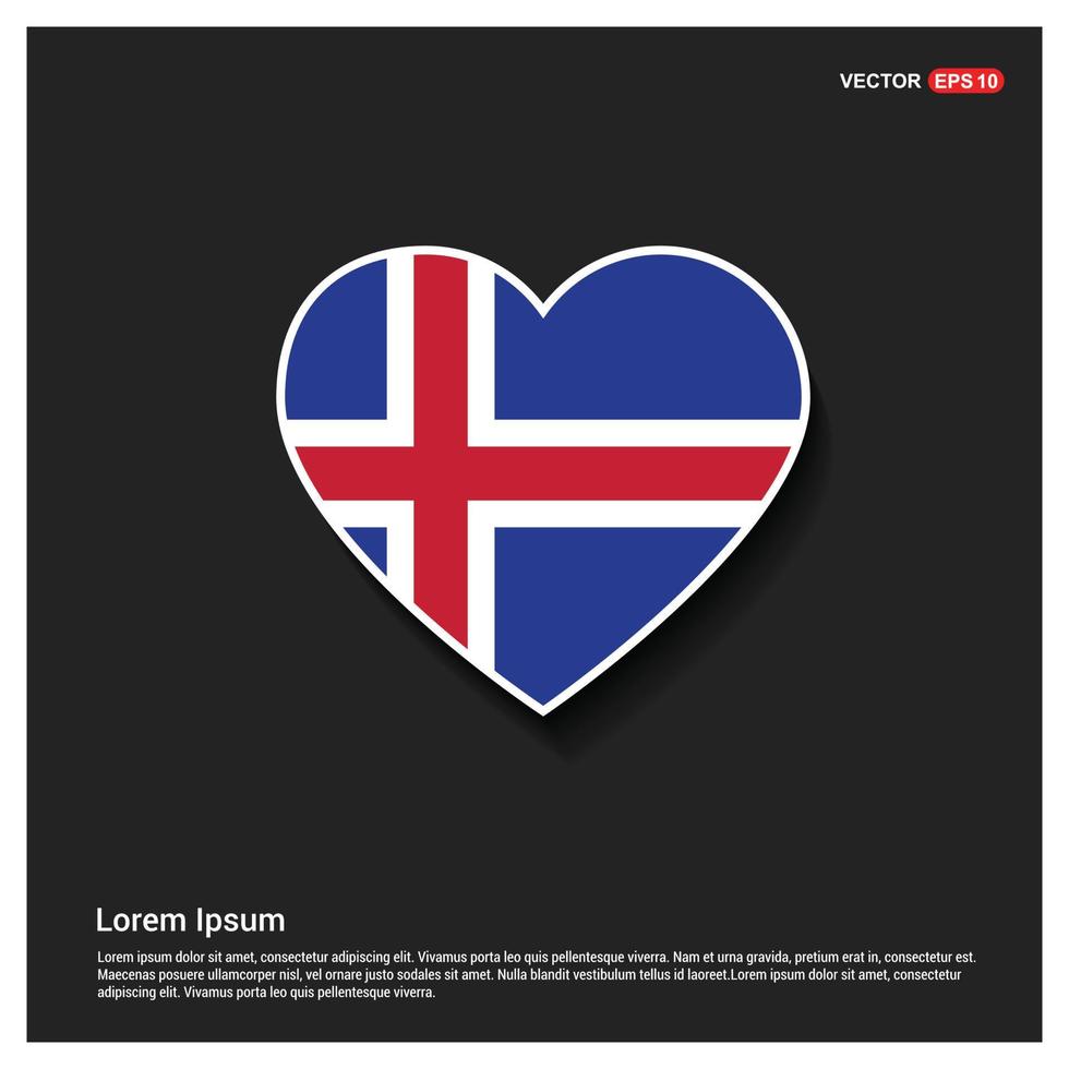 vector de diseño del día de la independencia de islandia