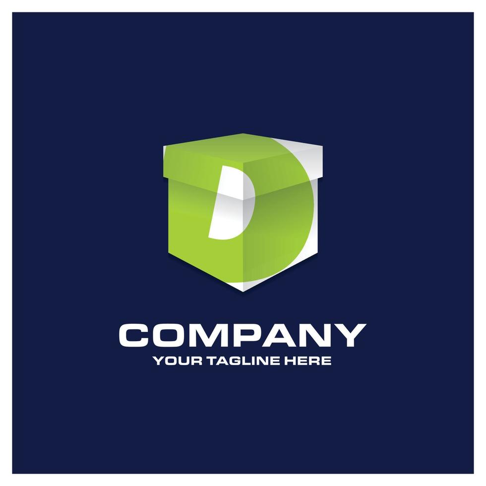 Alphabetical logo design with creative typography vector